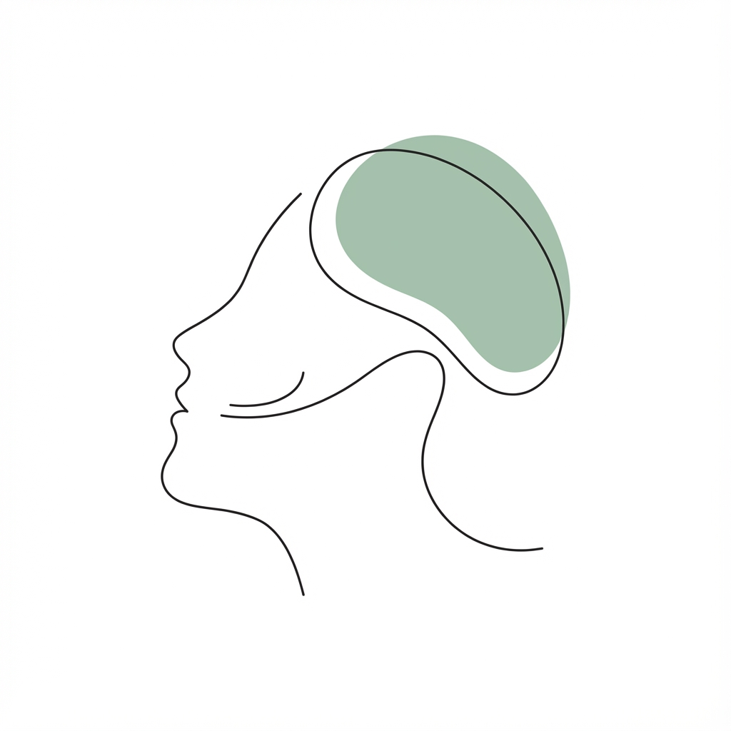 Abstrakte Illustration für innere Ruhe und Balance
